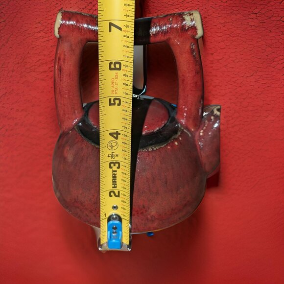 Discontinued Pier 1 Earthenware Red Shanghai Tea Set - Picture 5 of 13